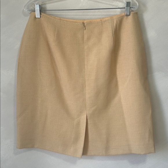 Vintage butter yellow pencil skirt size M - Picture 2 of 3